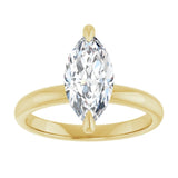 14K yellow gold 2CT Marquise Claw-Prong Diamond Solitaire Engagement Ring variant--Pear variant--1CT variant--14K-yellow-gold