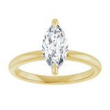 14K yellow gold 1CT Marquise Claw-Prong Diamond Solitaire Engagement Ring variant--Marquise variant--2CT variant--14K-yellow-gold