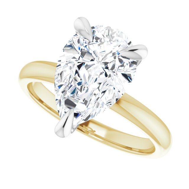 /white-gold/white-gold variant--Pear variant--3CT variant--14K-yellow/white-gold
