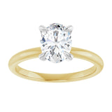 14K yellow/white gold 1CT Oval Claw-Prong Diamond Solitaire Engagement Ring/white-gold/white-gold variant--Oval variant--2CT variant--14K-yellow/white-gold