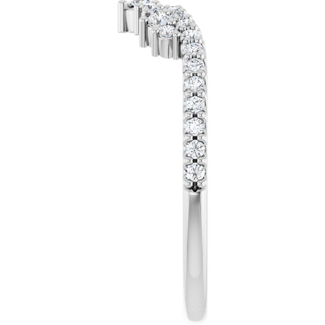 Minimal diamond crown ring in white gold variant--14K-white-gold variant--Diamond-Lab variant--Diamond-Nat variant--Platinum