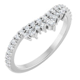 Diamond crown band in 14K white gold with matched diamonds variant--14K-white-gold variant--Diamond-Lab variant--Diamond-Nat variant--Platinum