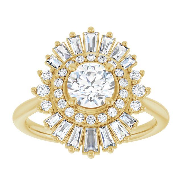 14K Yellow 5.8 mm Round .5CTW Natural Diamond Semi-Set Engagement Ring/4-CT variant--.75CT variant--Round variant--.75CT variant--14K-yellow-gold