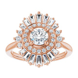 14K Rose 5.2 mm Round .5CTW Natural Diamond Semi-Set Engagement Ring/2-CT variant--.5CT variant--Round variant--.5CT variant--14K-rose-gold