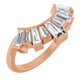 14K rose gold Diamond (Nat) Diamond Flutter Band variant--14K-yellow-gold variant--Diamond-Lab variant--Diamond-Nat