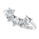 White Gold Arabesque Curved Diamond Wedding Band variant--14K-white-gold variant--Diamond-Lab variant--Diamond-Nat variant--CZ-Try-on-At-Home variant--Platinum