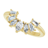 Yellow Gold Arabesque Curved Diamond Wedding Band variant--14K-yellow-gold variant--Diamond-Lab variant--Diamond-Nat variant--CZ-Try-on-At-Home