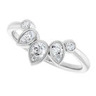 White Gold Bezel Set Diamond Wedding Band