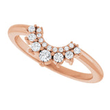 Rose Gold Ampi Diamond Curved Ring variant--14K-rose-gold