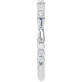 French-set diamond band profile view showing band width and diamond depth variant--14K-white-gold variant--Diamond-Lab variant--Diamond-Nat variant--Platinum