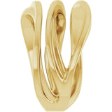 14K white gold Wave Ring variant--14K-white-gold variant--Sterling-silver