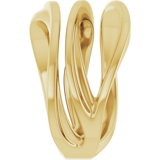 14K white gold Wave Ring variant--14K-white-gold variant--Sterling-silver