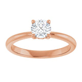 Engagement Ring Mounting variant--Round variant--1CT variant--14K-yellow-gold