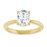 Engagement Ring Mounting variant--Oval variant--1CT variant--14K-white-gold