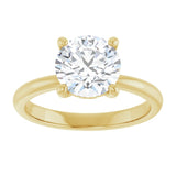 Engagement Ring Mounting variant--Round variant--2CT variant--14K-white-gold