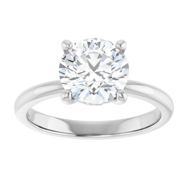 Engagement Ring Mounting variant--Round variant--2CT variant--14K-rose-gold