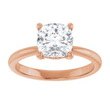 Engagement Ring Mounting variant--Cushion variant--3CT variant--14K-yellow-gold