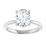 Engagement Ring Mounting variant--Oval variant--2CT variant--14K-rose-gold