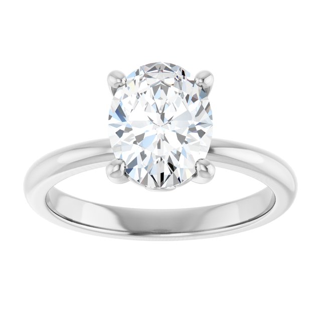 Engagement Ring Mounting variant--Oval variant--2CT variant--14K-rose-gold