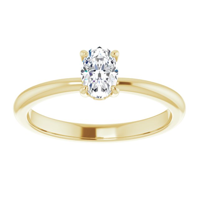 Engagement Ring Mounting/2-CT variant--.5CT variant--Oval variant--.5CT variant--14K-white-gold