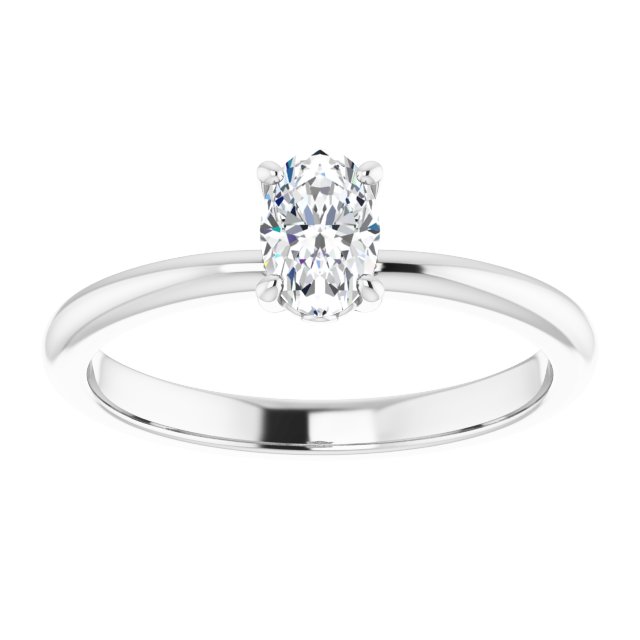 Engagement Ring Mounting/2-CT variant--.5CT variant--Oval variant--.5CT variant--14K-rose-gold
