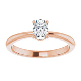 Engagement Ring Mounting variant--Oval variant--1CT variant--14K-yellow-gold