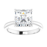 Engagement Ring Mounting variant--Asscher variant--3CT variant--14K-rose-gold