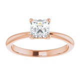 Engagement Ring Mounting variant--Asscher variant--1CT variant--14K-yellow-gold
