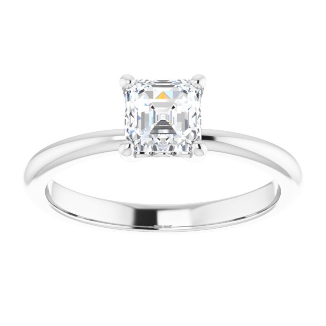 Engagement Ring Mounting/2-CT variant--.5CT variant--Asscher variant--.5CT variant--14K-rose-gold