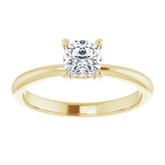 Engagement Ring Mounting/2-CT variant--.5CT variant--Cushion variant--.5CT variant--14K-white-gold