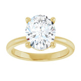 Engagement Ring Mounting variant--Oval variant--3CT variant--14K-white-gold