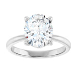 Engagement Ring Mounting variant--Oval variant--3CT variant--14K-rose-gold