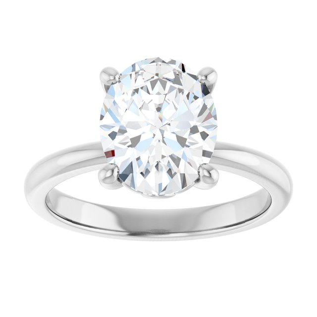 Engagement Ring Mounting variant--Oval variant--3CT variant--14K-rose-gold