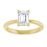 Engagement Ring Mounting variant--Emerald variant--1CT variant--14K-white-gold