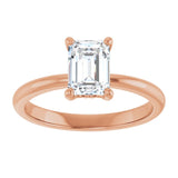 Engagement Ring Mounting variant--Emerald variant--2CT variant--14K-yellow-gold