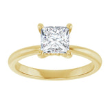 Engagement Ring Mounting/2-CT variant--.5CT variant--Square variant--.5CT variant--14K-rose-gold