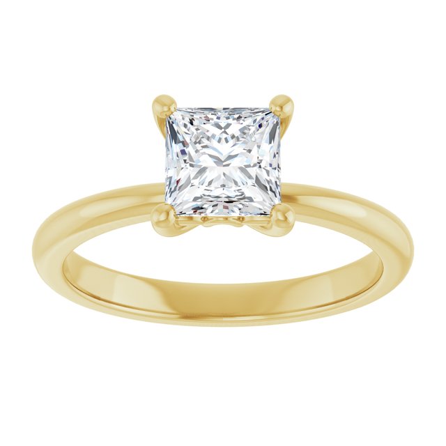 Engagement Ring Mounting/2-CT variant--.5CT variant--Square variant--.5CT variant--14K-rose-gold