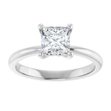 Engagement Ring Mounting variant--Square variant--1CT variant--14K-yellow-gold
