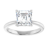 Engagement Ring Mounting variant--Asscher variant--2CT variant--14K-rose-gold