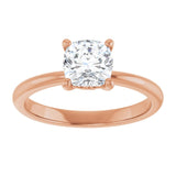 Engagement Ring Mounting variant--Cushion variant--2CT variant--14K-yellow-gold
