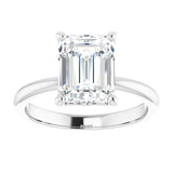 Engagement Ring Mounting variant--Emerald variant--3CT variant--14K-rose-gold