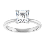 Engagement Ring Mounting variant--Asscher variant--1CT variant--14K-rose-gold
