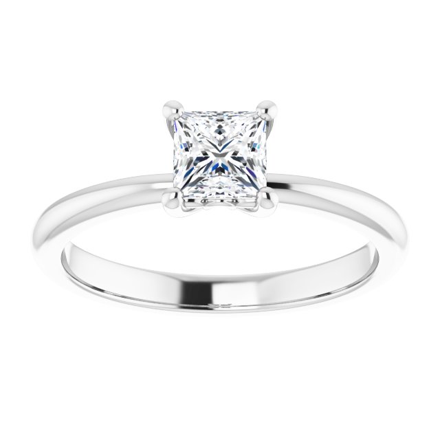 Engagement Ring Mounting/2-CT variant--.5CT variant--Square variant--.5CT variant--14K-yellow-gold