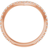 Rose Gold French-Set Diamond Contour Band Side-View variant--14K-rose-gold variant--Diamond-Lab variant--Diamond-Nat