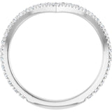 White Gold French-Set Diamond Contour Band Side-View variant--14K-white-gold variant--Diamond-Lab variant--Diamond-Nat variant--Platinum
