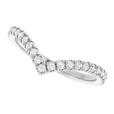 White Gold French-Set Diamond Ring variant--14K-white-gold variant--Diamond-Lab variant--Diamond-Nat variant--Platinum