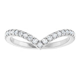 White Gold French-Set Diamond Contour Ring variant--14K-white-gold variant--Diamond-Lab variant--Diamond-Nat variant--Platinum