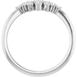 Curved Diamond Ring variant--14K-white-gold variant--Diamond-Lab variant--Diamond-Nat