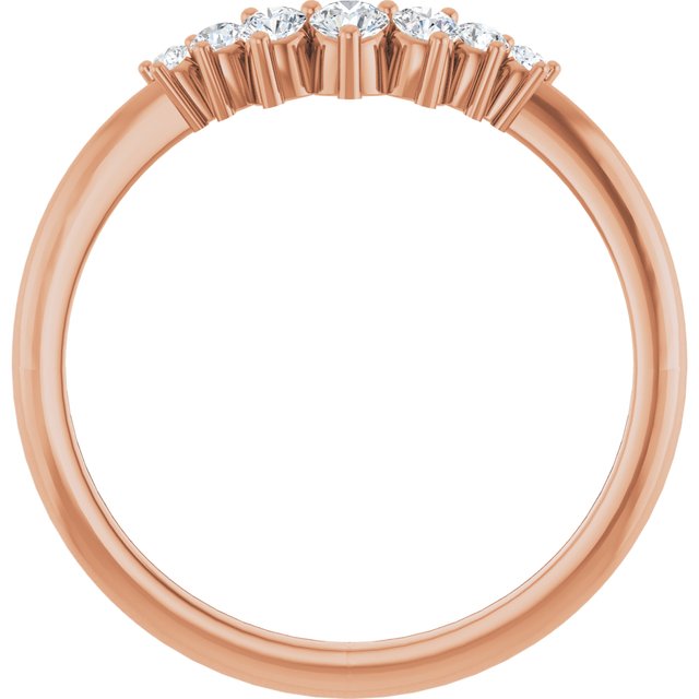 Petite diamond contour band in box, gift-ready packaging variant--14K-rose-gold variant--Diamond-Lab variant--Diamond-Nat