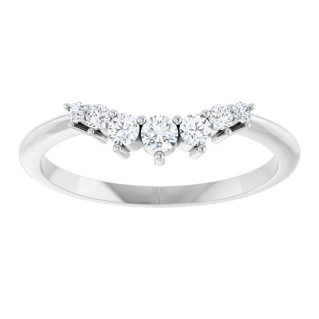 White Gold Diamond Curved Band variant--14K-white-gold variant--Diamond-Lab variant--Diamond-Nat